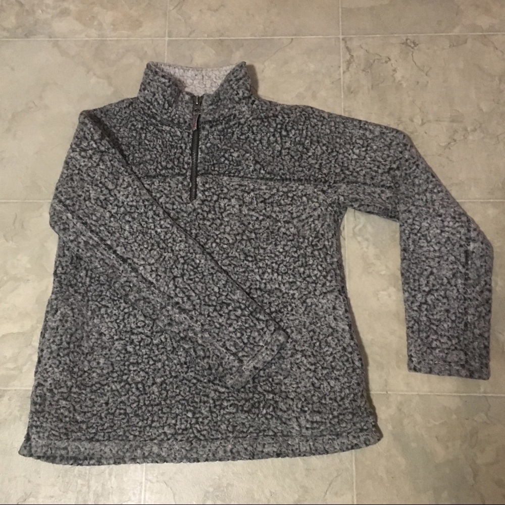 Dylan by True Grit Med Sherpa half zip sweatshirt